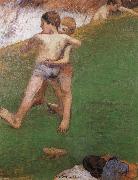 chidren wrestling Paul Gauguin